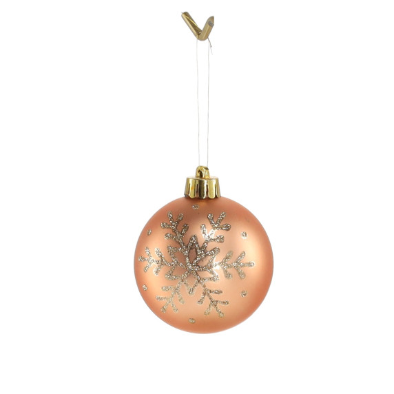 Karácsonyfa dísz szett 26 darab 6 cm - rose gold