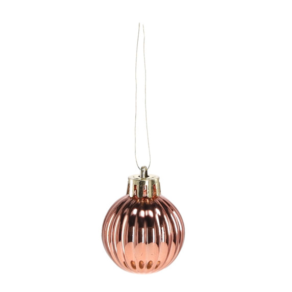 Karácsonyfa dísz szett 44 darab 3/6 cm - rose gold