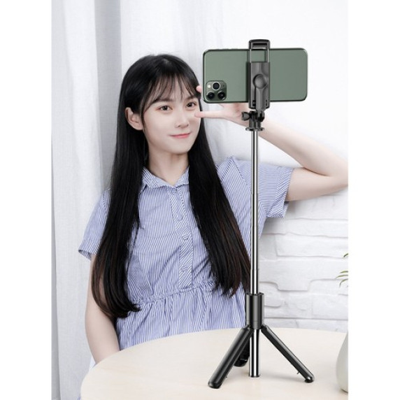 Selfie stick telescopic fără fir cu trepied - Izoxis 23518