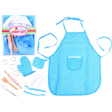 Kötény és főzőkészlet gyerekeknek Children Chef set - kék - 