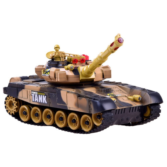 Távirányítós tank RC Tank WAR TANK Inlea4Fun - terepmintás