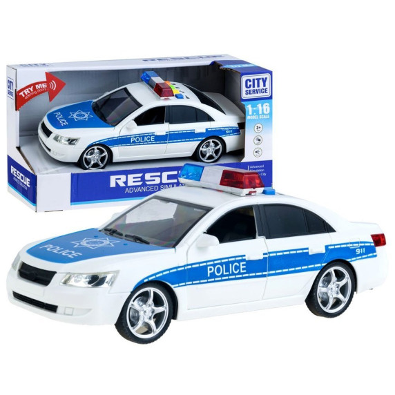 Inlea4Fun policajné auto City Service 24 cm