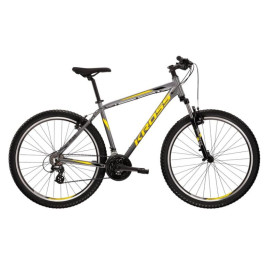 Bicicletă de munte bărbați - KROSS MTB HEXAGON 2.0 L 21" 2022  - grafit lucios/negru/galben - 