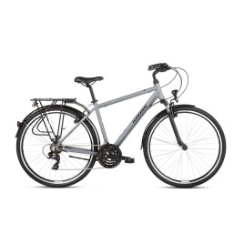 Bicicletă bărbați - Trans 1.0 L 21" 2022 KROSS Trekking - gri mat/negru - 