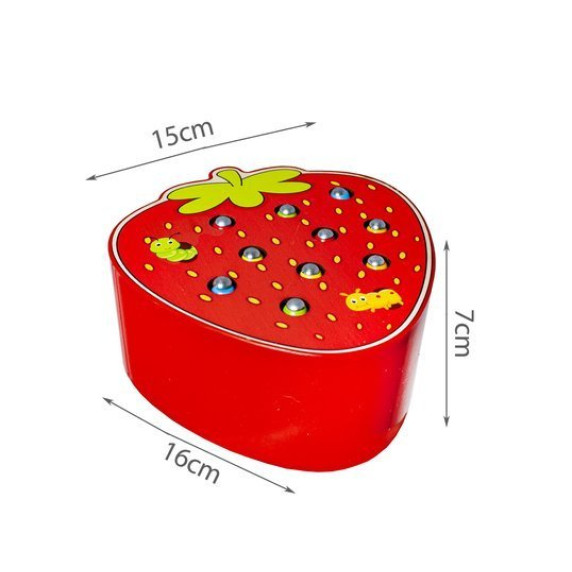 Fa mágneses játék - Eper - 10978