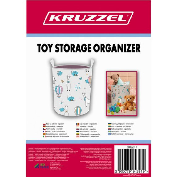 Coș de jucării - organizator 35 l KRUZZEL 22013