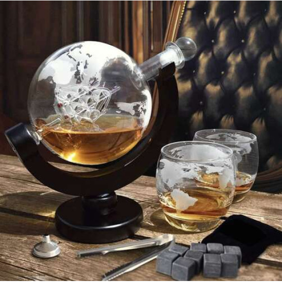 Carafa - glob - set de whisky - Malatec 22553