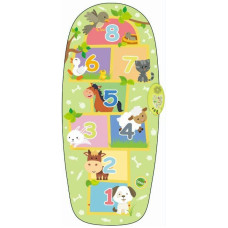 Zenélő ugrósikola játszószőnyeg ANIMAL HOPSCOTCH PLAYMAT - zöld - 