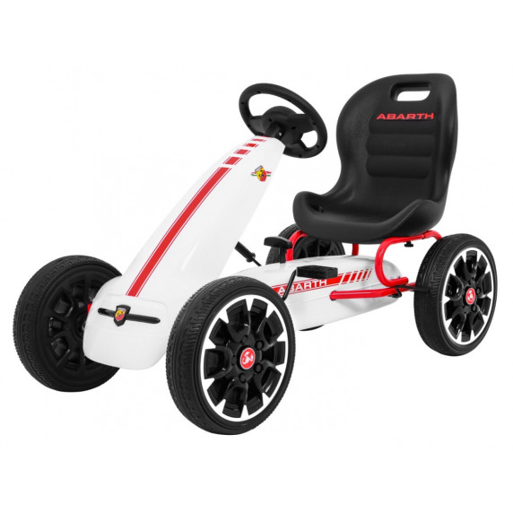 Gokart s pedálmi Inlea4Fun ABARTH - biely