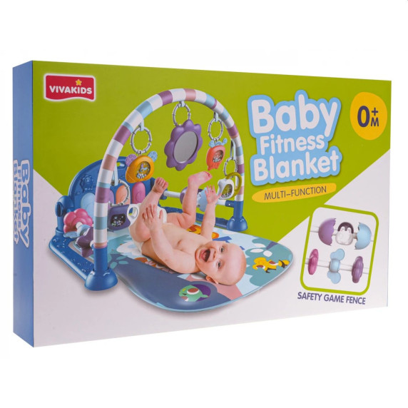 Interaktív játszószőnyeg zongorával Inlea4Fun BABY FITNESS BLANKET