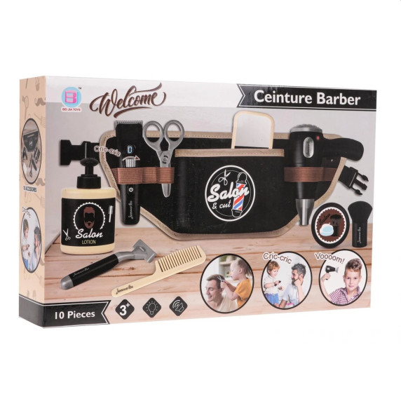 Játék fodrász készlet öv 20 darabos Inlea4Fun CEINTURE BARBER