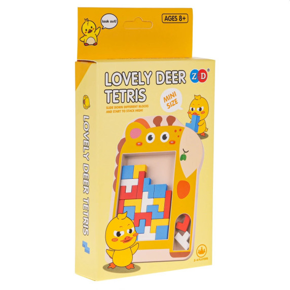 Tetris na doske v tvare žirafy Inlea4Fun LOVELY DEER TETRIS