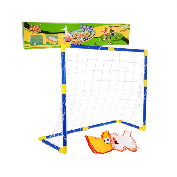 Poarta de fotbal cu accesorii -  Inlea4Fun SOCCER SET