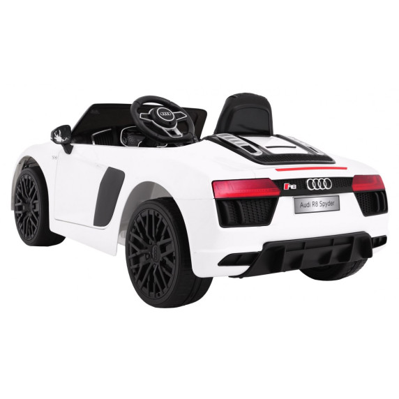 AUDI R8 Spyder 2.4G EVA elektrické autíčko - Biele 