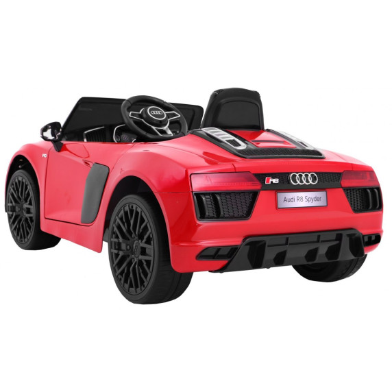 Elektromos kisautó AUDI R8 Spyder RS EVA - Piros lakkozott