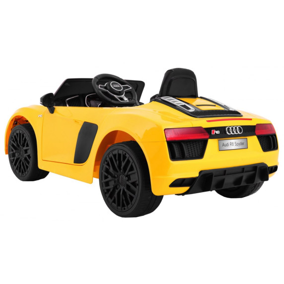 Elektromos kisautó AUDI R8 Spyder RS EVA - Sárga