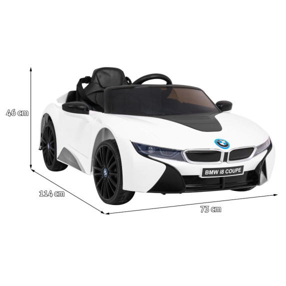 Elektrické autíčko BMW i8 LIFT Coupe - biele