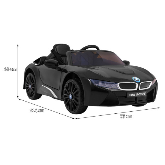 Elektrické autíčko BMW i8 LIFT Coupe - čierne