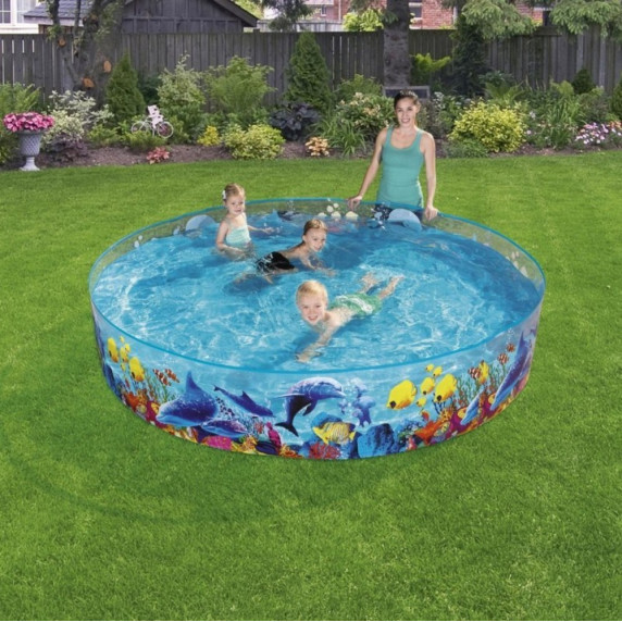 Tenger mintás medence 244x46 cm - BESTWAY 55031 Fill n Fun Odyssea 