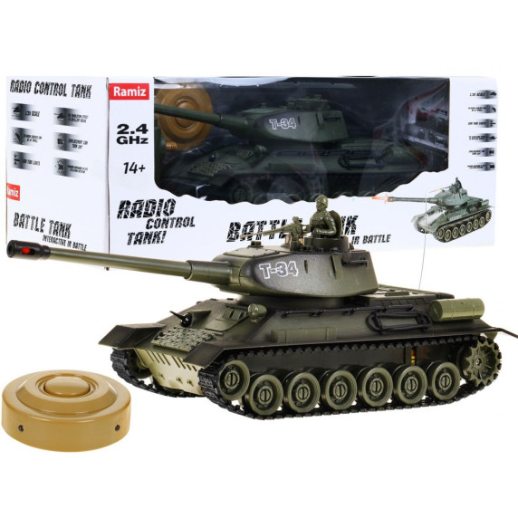 RC bojový tank Battle Tank T-34 1:28