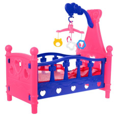 Játék babaágy Inlea4Fun SLEEPING BED - rózsaszín - 