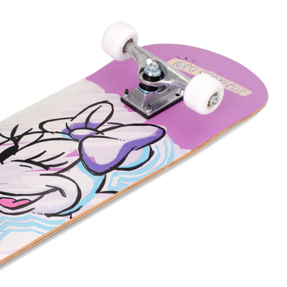 Drevený skateboard 79 x 20 x 10 cm DISNEY Minnie Mouse - ružový