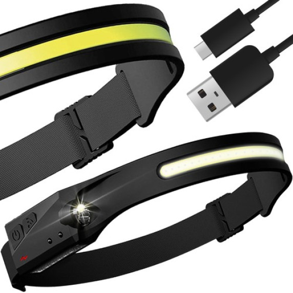 LED fejlámpa USB Trizand 21652