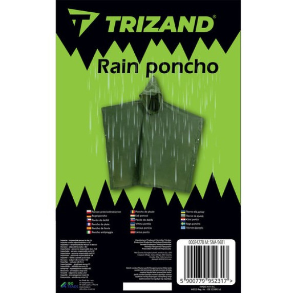 Pelerină poncho de ploaie - Trizand 24278